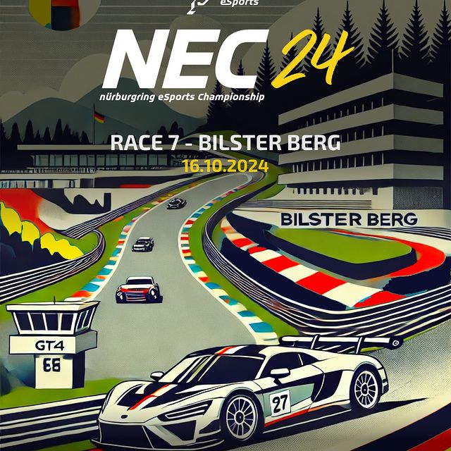 🏁 NEC24 | Race 7 – Bilster Berg 🏁

The Nürburgring eSports Championship continues its thrilling journey, and this time, we’re heading to the challenging curves of Bilster Berg! 🌄 Join us on October 16th, 2024, as the GT4 Class drivers battle it ou...